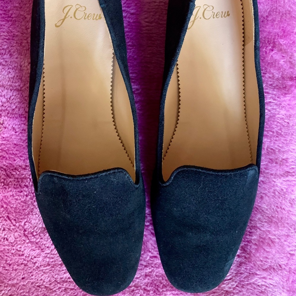 J Crew suede loafers